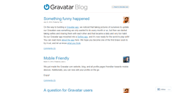 Desktop Screenshot of blog.gravatar.com
