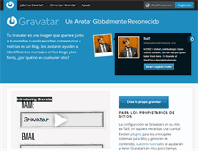 Tablet Screenshot of es.gravatar.com